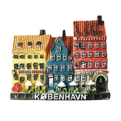 Image of 3D Copenhagen Denmark fridge magnet Souvenir Gift,Home &amp; kitchen decoration magnetic sticker refrigerator