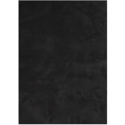 Image of vidaXL Rug HUARTE Short Pile Soft and Washable Black 120x170 cm