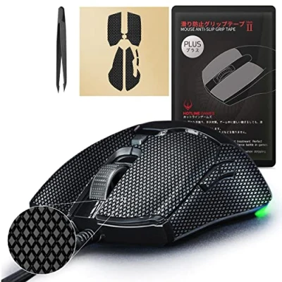 Image of [ Grip Upgrade ] Hotline Games 2.0 Plus Anti Slip Tape Compatible With Raer Gaming Mouse Skins , Cut to Fit Easy Apply (for Viper Mini, Black)