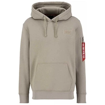 Image of Alpha Industries BACK Print Hoodie, Men&#039;s, Size: Small, Vintage sand