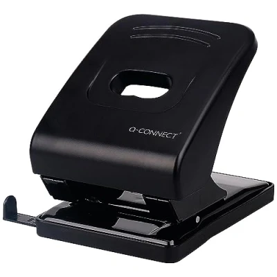 Image of Q Connect Heavy Duty Hole Punch 40 Sheet Black KF01236