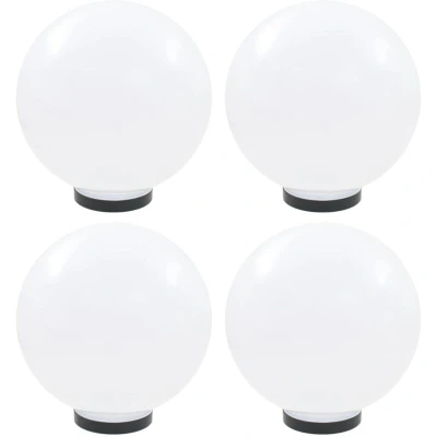 Image of vidaXL LED Bowl Lamps 4 pcs Spherical 30 cm PMMA