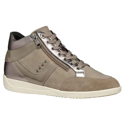 Image of Geox Women&#039;s D Myria B Sneaker, Taupe, 5 UK