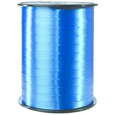 Image of Clairefontaine Ref 601713C Smooth Counter Ribbon Roll (Single Reel) 7mm x 500m Length Roll, 11.7 9.5cm Spool Suitable for Gift Wrapping &amp; Crafting Blue