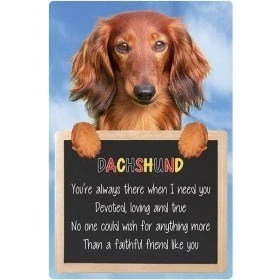 Image of Faithful Friends DACHSHUND 3D SIGN