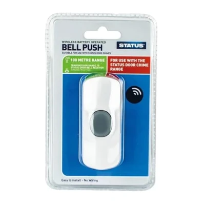 Image of Status Bell Push White Cable Free
