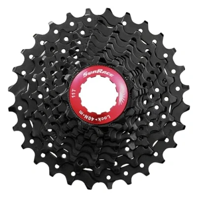 Image of SunRace Black 10 Speed 11 32 Tooth Cassette
