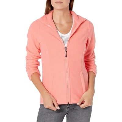 Image of Amazon Essentials Women&#039;s Classic fit Long Sleeved Full Zip Polar Soft Fleece Jacket (Available in Plus Size), Coral Pink, S