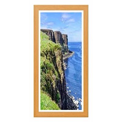 Image of Oak Panoramic Photo Frame Modern Picture Poster Frames Real Wood Bespoke Sizes Acrylic Glass 1000mm x 500mm