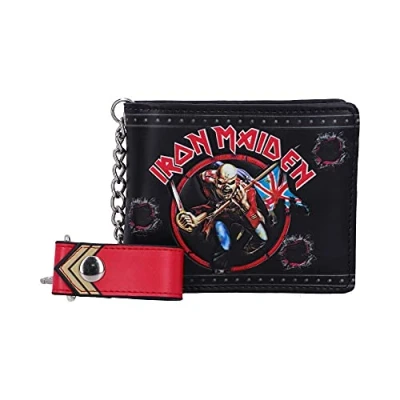 Image of Nemesis Now Officially Licensed Iron Maiden Eddie Trooper Wallet, PU, Black, 11cm