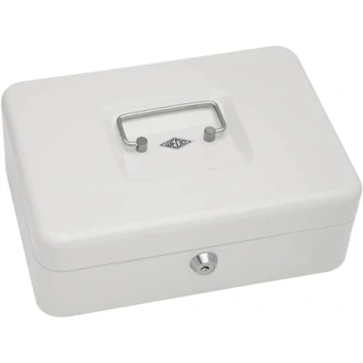 Image of Wedo 145 300X Cash Box in White Size 3 25.0 x 18.0 9.0 cm