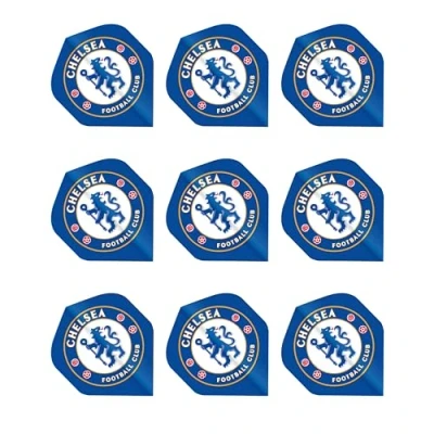 Image of FOCO Officially Licensed Chelsea Football Club Dart Flights Extra Thick 75 Micron 3 Sets per pack (9 Darts in total) Professional Accessories