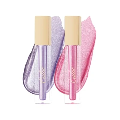 Image of Oulac Metallic Diamond Lip Gloss Set Waterproof &amp; Transfer Proof Liquid Lipstick Eyeshadow, Long Lasting with High Shine Finish, Vegan Clean Beauty Formula, 4.5ml*2(MD02+MD08)