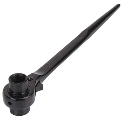 Image of 17 19mm Podger Spanner Ratchet 2 Way Steel Erecting Scaffold Tool Wrench Double Socket