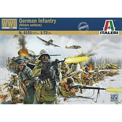 Image of Italeri ITA6151 Figuren Set Deutsche Infanterie (Winter) German Infantry Model kit, Multicolour