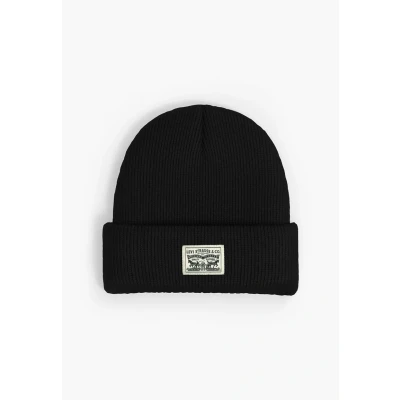 Image of Levi&#039;s Backpatch Beanie Unisex Beanie, Size: One Size, Gold