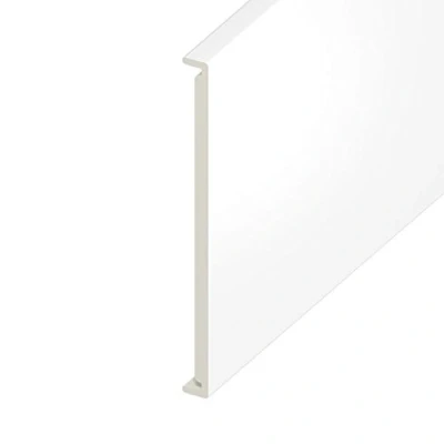 Image of White 1.25m Box End Fascia PVC u Double Board