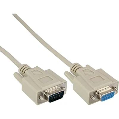 Image of InLine 12211 Serial Extension 9 Pin Male/Female Moulded 1:1 Assigned 15 m