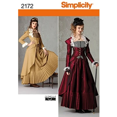 Image of Simplicity R5 14 16 18 20 22 Sewing Pattern 2172 Misses Costume