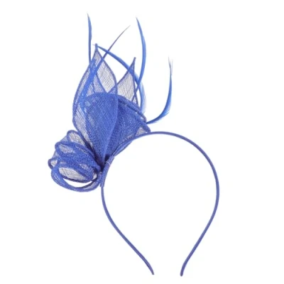 Image of SOIMISS Mesh Headband Hat Fascinator Wedding Ladies Day Race Royal Ascot (Blue)