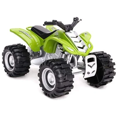 Image of 11cm Die Cast Friction Powered Quad Bike Assorted Colours &amp; Designs GREEN Boys Toys