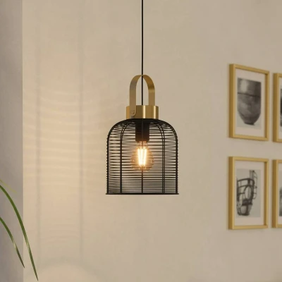 Image of EGLO Roundham pendant light, 22 cm in diameter