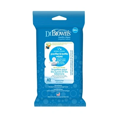 Image of Dr. Brown&#039;s Pacifier and Bottle Wipes, 40 Count