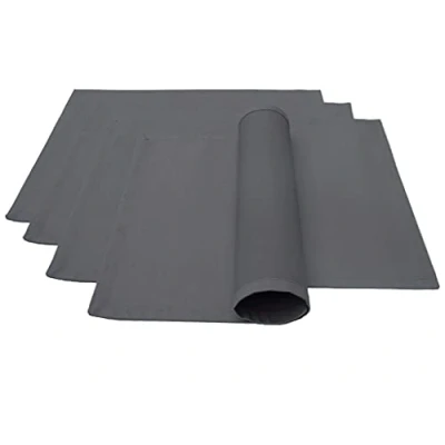 Image of Lemos Home Place Mat Set of 4 Approx. 46 x 36 cm Cotton Many Colours (Anthracite), cm,
