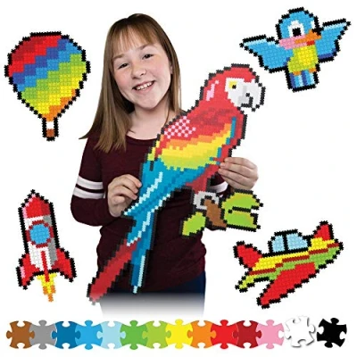 Image of Jixelz 1500 Piece Set Up in the Air Pixelated Puzzle Art For Children, Suitable Boys &amp; Girls Aged 6 Years And Above