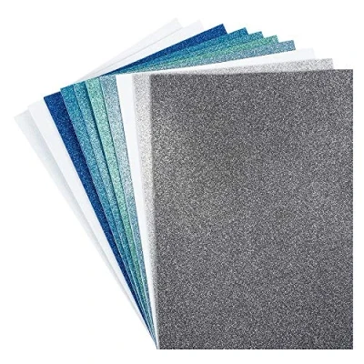 Image of Ideen mit Herz Foam Rubber Sheets with Glitter Self Adhesive DIN A4 2 mm 10 Craft Foam, EVA Panels Ideal for Crafts