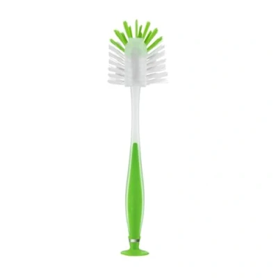 Image of HOMESHOPA Dish Brush with Suction Cup, Washing Up Kitchen Brush, Soft Grip Handle and Non Scratch Bristles, Long Durable Cleaning (Green)