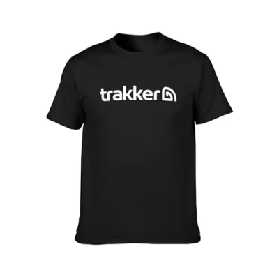 Image of Trakker Men&#039;s T Shirt Unisex Black Cotton Print Tee Shirts L