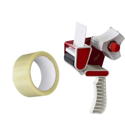 Image of Heavy Duty Tape Gun Dispenser Robust Handheld Parcel Seal 1X Packaging 48mm 50mm Width Box Packing HTUK
