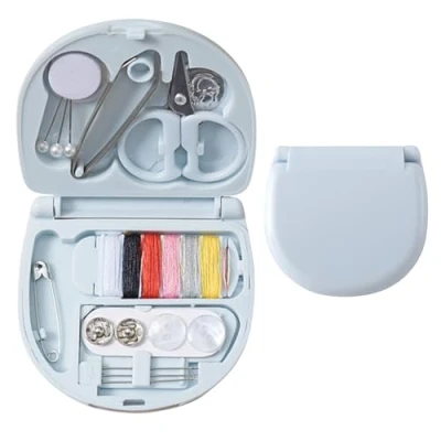 Image of 1 Pcs Mini Travel Sewing Kit, Small Kit Portable with Scissor Button Pins Thread and Needle, Sew Supplies Case for Home Traveler, Beginner Emergency Repair