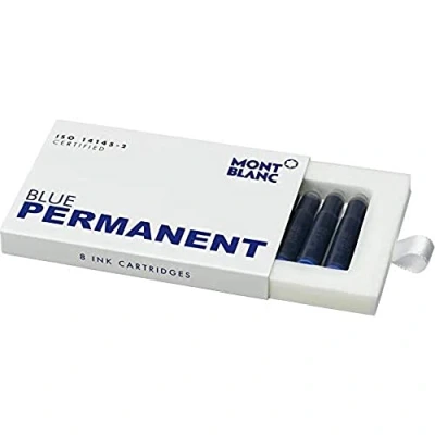 Image of Montblanc INK CART PERMANENT BLUE 1PACK=8CART PF BRAND