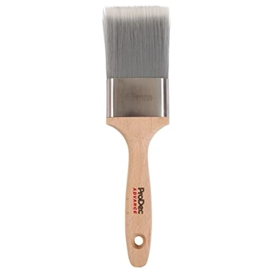 Image of ProDec Advance ABPT068 Ice Fusion Trade Professional Synthetic Paint Brush for an Ultra Smooth Finish Painting with Emulsion, Gloss and Satin Paints on Walls,Ceilings, Wood Metal,Grey,2.5&quot; 63mm