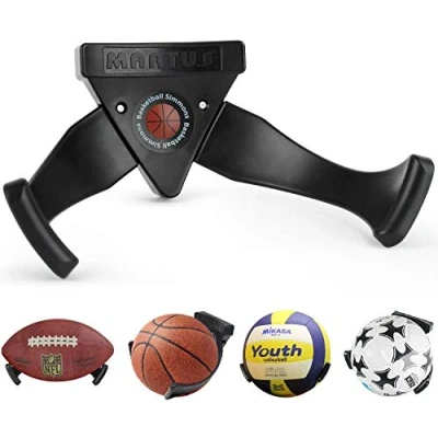 Image of Bestbuy Ball Holder Wall Mount Basketball Claw Space Saver Display Sports Storage Rack For Soccer, Baseball, Rugby, Volleyball, Exercise