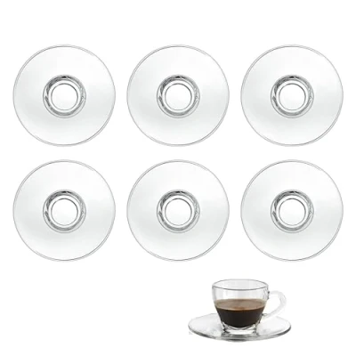Image of Chabrias Ltd Borgonova Italy Tazzina Caffe Conic 80ml Coffee Espresso Cup Box of 6 Saucer Available (6 Saucers)