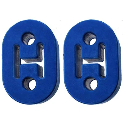 Image of Universal 12mm Hole Car Heavy Duty Exhaust Tail Pipe Rubber Mount Bracket Hanger (Twin Pack)