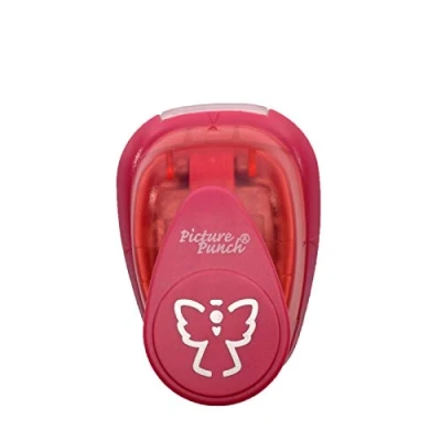 Image of Vaessen Creative Pop Up Punch 3D Angel Craft Paper 1,9 x 2 cm Circle Cutter for Crafting and Card Making