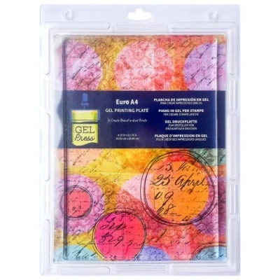 Image of Gel Press Monoprinting Print Plate A4 (21 X 29.7 cm) Printmaking Supplies Reusable Printing for Art Card Making, Scrapbooking, Journaling, Arts &amp; Crafts