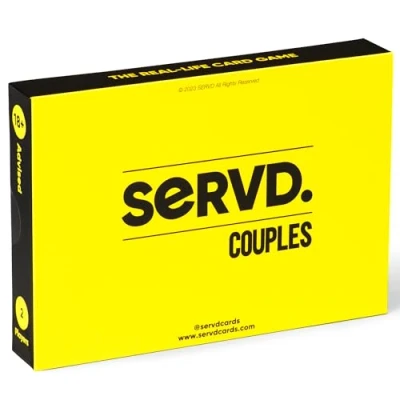 Image of SERVD Couples The Hilarious Real Life Card Game A Funny Gift for Anniversary, Valentines Day, Christmas, Date Nights &amp; More Unique Strategy