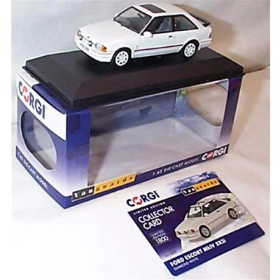 Image of corgi vanguards Ford Escort MK1V XR31 Diamond White car 1:43 scale diecast model