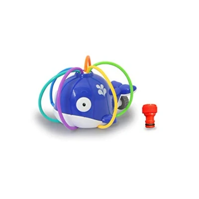 Image of Jamara 460621 Mc Fizz Water Sprinkler Whale Rotating Connection to Standard Hose System, Blue