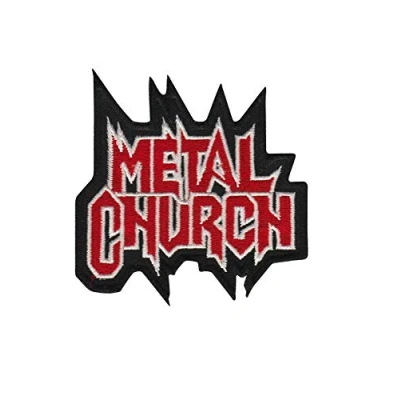 Image of Metal Church Band Patch Badge Embroidered Iron on Applique Souvenir Accessory