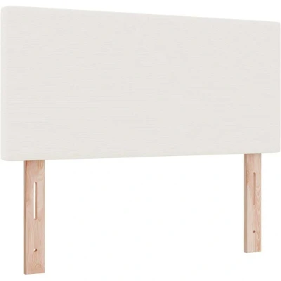 Image of vidaXL LED Headboard Plain Design Cream 80 cm Corduroy Fabric