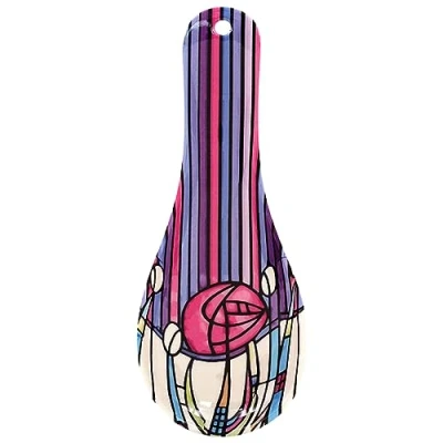 Image of R. Mackintosh Art Nouveau Melamine Spoon Rest Caddy Holder Geometric Abstract