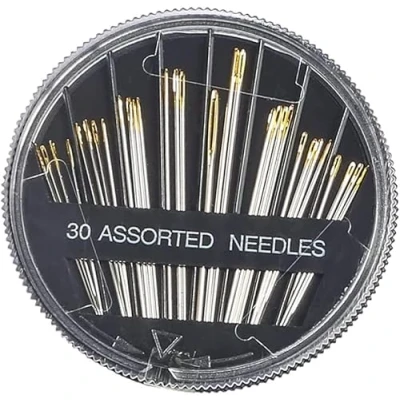 Image of 16 PCS Large Eye Blunt Darning Needles for Wool, Crochet, Tapestry &amp; Sewing DIY Crafts (Black, Hand Needles)