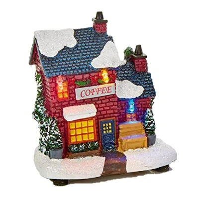 Image of Widdle Gifts Ltd Christmas Mini LED Village Scene Light Up Decoration Battery Operated Shop B