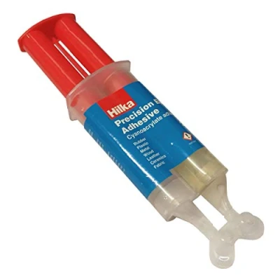 Image of Hilka 2 Part Epoxy Resin Syringe Precision Hard Setting Adhesive Glue